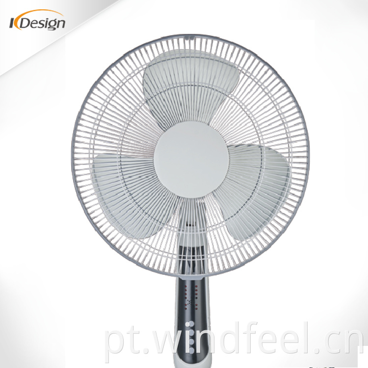 Ventilador móvel de pedestal grande ao ar livre de 16 polegadas Ventilador de pé de alta velocidade de alta velocidade com controle remoto e temporizador